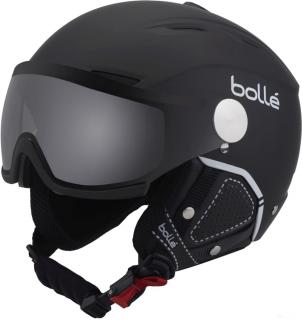 Bolle BACKLINE VISOR PREMIUM soft black-white, lyžařská přilba 18/19 Velikost-eur: 54-56