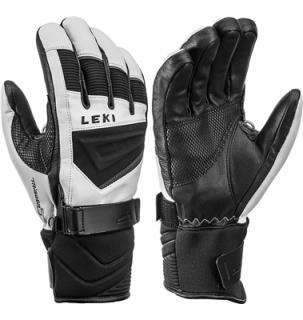 Leki GRIFFIN S white-black-graphite, lyžařské rukavice 19/20 Velikost-eur: 10