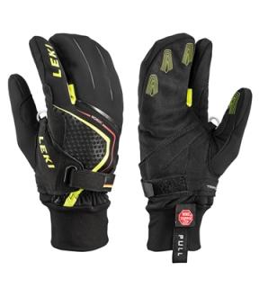 Leki NORDIC RACE SHARK LOBSTER black-yellow-red, běžecké rukavice 16/17 Velikost-eur: 6