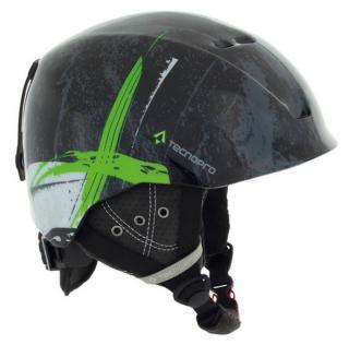 Tecno Pro XT TEAM black-green, juniorská lyžařská přilba Velikost-eur: XS 48-51