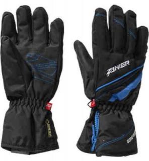 Zanier RAURIS.GTX JUNIOR black-blue, juniorské lyžařské rukavice 17/18 Velikost-eur: 5