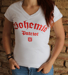 Dámské tričko - Bohemia Barvy: Bílá, Velikost: L