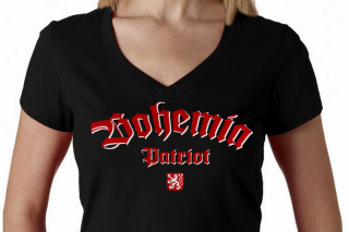 Dámské tričko - Bohemia Barvy: Černá, Velikost: L
