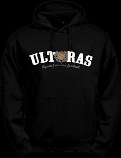 Mikina s kapucí - Ultras starý míč Barvy: Černá, Velikost: XL