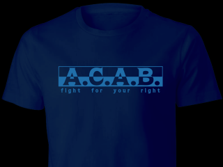 Tričko - ACAB (geographic) Barvy: Tmavě modrá, Velikost: 4XL