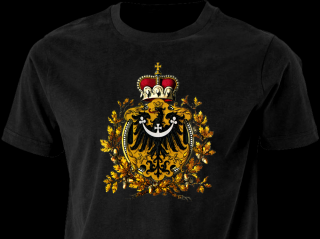 Tričko - Slezská orlice s korunou (D) Barvy: Černá, Velikost: XXXL