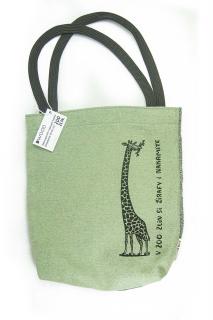 Taška s dlouhým uchem a žirafou Barva: Zeleno-šedá
