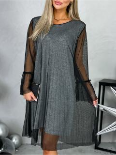 ŠATY MADAME Barva: Stříbrná