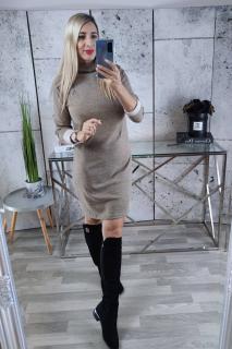 ŠATY VICTORIA Barva: Hnědá