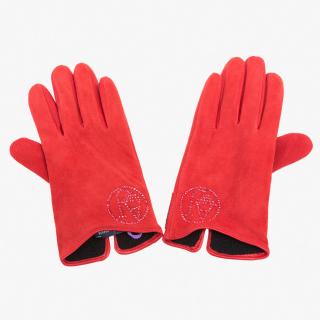 Červené rukavice Armani Jeans Standardní velikosti: M