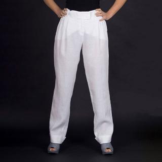 Dámské značkové kalhoty Armani bílé Velikost oblečení: 38