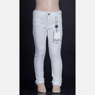 Dětské luxusní džíny D&G bílé Velikost dětské: 120-131cm