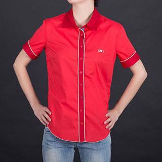 Elegantní dámská košile Armani červená Velikost oblečení: 42