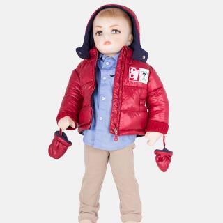 Krásná červená bunda Guess Velikost dětské: 61-67cm