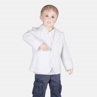 Krásné bílé sako Armani Junior Velikost dětské: 107 - 113 cm