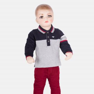 Krásné šedé polo Armani Baby Velikost dětské: 68-74cm