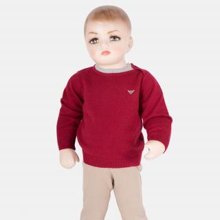 Krásný červený svetr Armani Baby Velikost dětské: 62-68cm