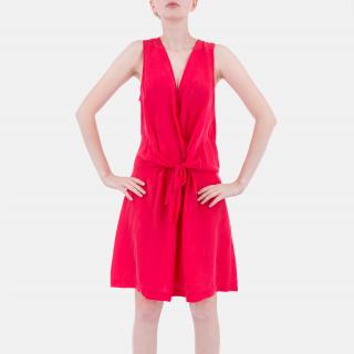Letní zářivě malinové šaty Armani Velikost oblečení: 42