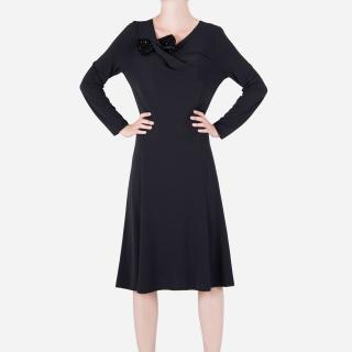 Luxusní dámské černé šaty Armani Collezioni Velikost oblečení: 42