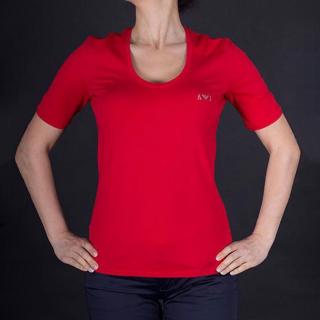 Luxusní dámské červené tričko Armani Standardní velikosti: XL