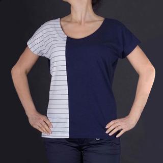 Luxusní dvoubarevné dámské tričko Armani Standardní velikosti: L