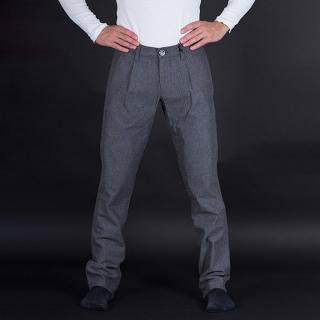 Luxusní pánské šedé kalhoty Armani Jeans Velikost oblečení: 48