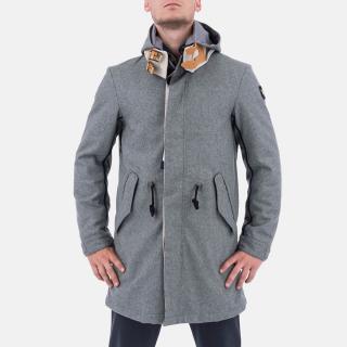 Moderní pánský šedý kabát Armani Velikost oblečení: 50