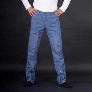 Módní pánské kalhoty modré Velikost oblečení: 46