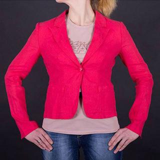 Nádherné dámské sako Armani Jeans růžové Velikost oblečení: 38