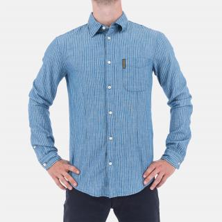 Pánská modrá proužkovaná košile Armani Standardní velikosti: L