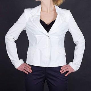Půvabné dámské sako Armani bílé Velikost oblečení: 42