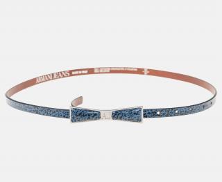 Půvabný modrý dámský pásek Armani Velikost opasků: 75 - 90 cm