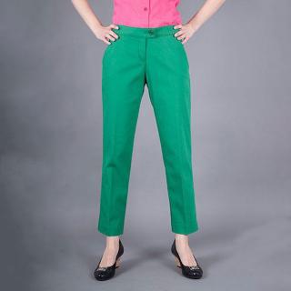 Stylové dámské kalhoty Armani Jeans zelené Velikost oblečení: 38