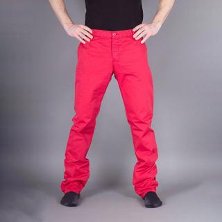 Stylové pánské kalhoty Armani Jeans červené Velikost oblečení: 54