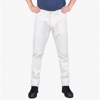 Stylové pánské krémové kalhoty Armani Jeans Velikost oblečení: 48