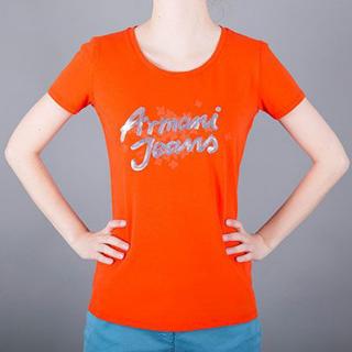 Stylové tričko AJ oranžové dámské Standardní velikosti: XL