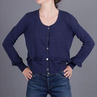 Tmavě modrý dámský značkový svetr Armani Standardní velikosti: M
