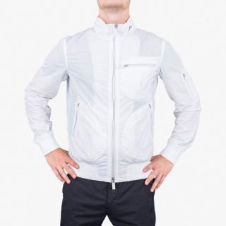 Trendová pánská jarní bunda Armani Jeans bílá Velikost oblečení: 46