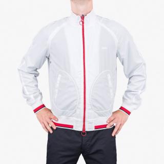 Trendová pánská jarní bunda Armani Jeans bílá Velikost oblečení: 54