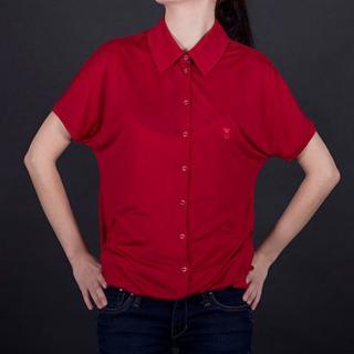 Trendové dámské tričko Armani červené Standardní velikosti: L