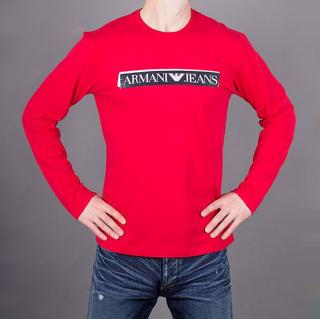 Tričko červené Armani Jeans pánské Standardní velikosti: XXL