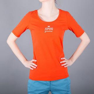 Tričko dámské Armani Jeans oranžové Standardní velikosti: L