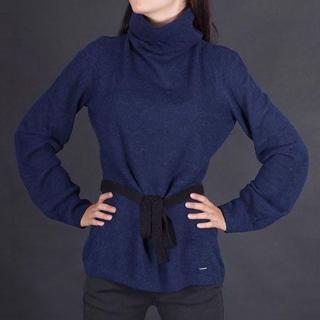 Vlněny svetr Armani modrý Standardní velikosti: XL