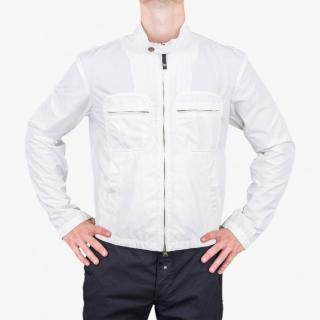 Značková pánská jarní bunda Armani Jeans bílá Velikost oblečení: 46