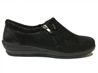 Alpina 8338-46, šíře K, kožená, černá dámská vycházková obuv Barva: Černá, Velikost: 38
