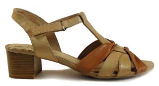 Caprice 28205 béžové dámské sandále Barva: Béžová-kombi, Velikost: 37,5