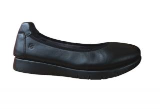 Flex & Go 1053 dámské kožené baleríny černá Barva: Černá, Velikost: 42