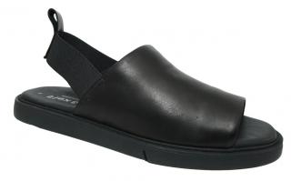Flex & Go SD0993 dámské kožené sandály černá Barva: Černá, Velikost: 38