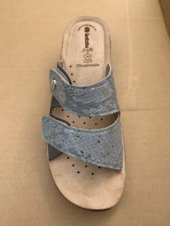Inblu NM 27 45 dámské pantofle na suchý zip šedostříbrná Barva: Šedá, Velikost: 36