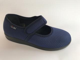 MJ 6047 dámská stretchová obuv modrá šíře H Barva: Modrá, Velikost: 38